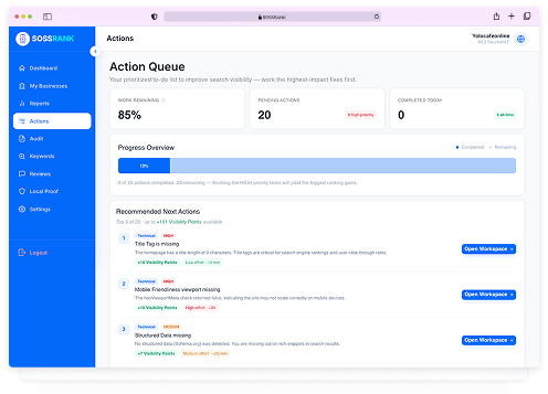 Dashboard preview